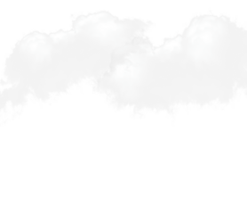 Nubes traslucidas sobre fondo aislado transparente png