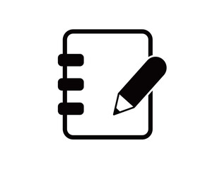 school icon 08C : icon, vector, button, symbol, sign, Stationery, School, Notebook, page ,