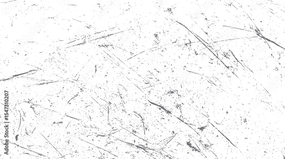 Poster gray scratch texture white background grunge overlay distressed scratched lines pattern vector