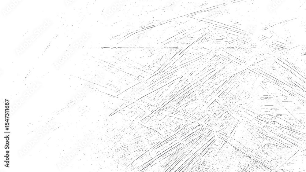 Poster gray and white abstract texture background intersecting lines scratched pattern grunge style design 