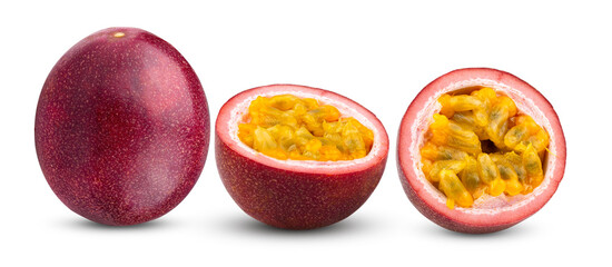 passion fruit isolated on transparent png (Image from camera)