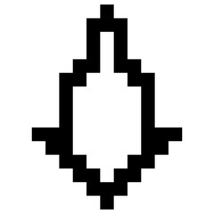Down Arrow Pixel Art