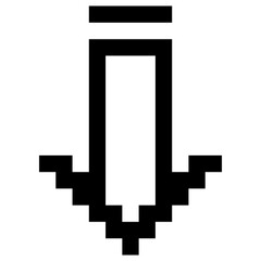 Down Arrow Pixel Art