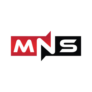 MNS Monogram Initial Letters Logo