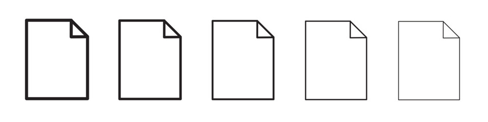 Format icon flat illustration set logo