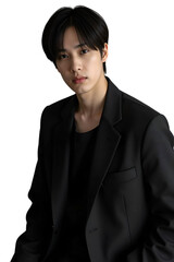 Asian man on transparent background