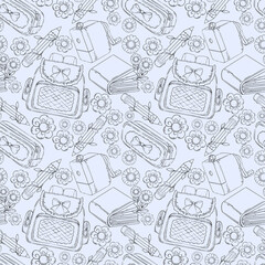 seamless doodle pattern