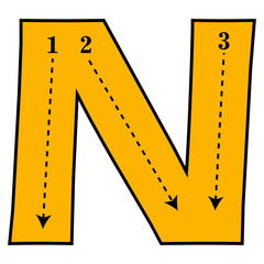 Capital Letter Tracing Guide