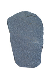 A flat, irregular-shaped slate stone with a rough surface texture