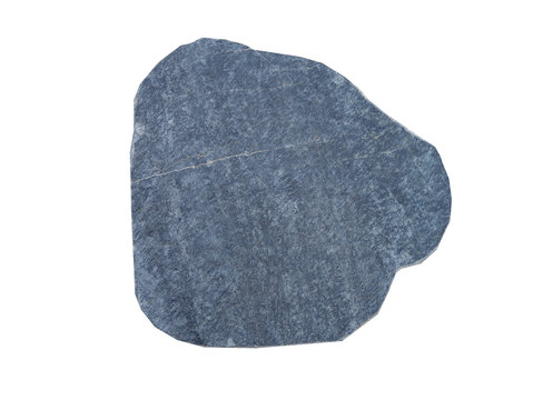 A flat, irregular-shaped slate stone with a rough surface texture
