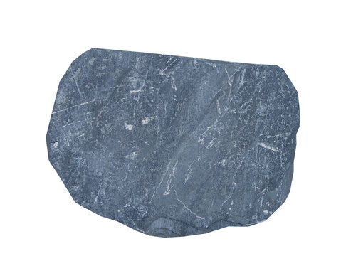 A flat, irregular-shaped slate stone with a rough surface texture