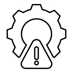 defect line icon design. defect thin black outline symbol vector illustration. editable stroke icon on transparent background.