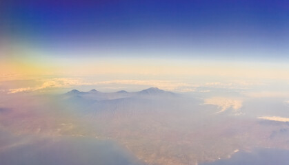 view from the sky volcano