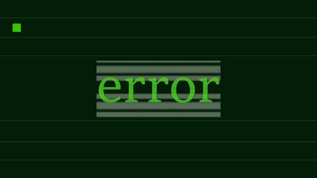 System error warning animation animated motion graphic inaccurate or incorrect cybersecurity hack hacking