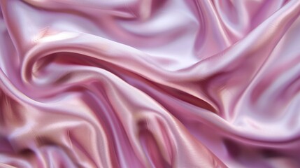 Fototapeta premium Soft, flowing pink silk drapes