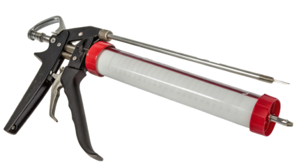 Realistic Image of a Caulking Gun for Sealing Jobs Transparent Background