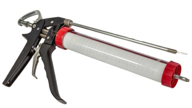 Realistic Image of a Caulking Gun for Sealing Jobs Transparent Background