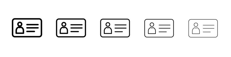 License icon flat illustration set logo