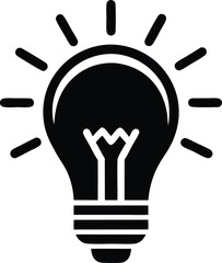 idea lightbulb vector icon.