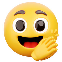 Emoji Clapping Hands 3D Render