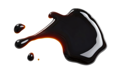 soy sauce splash isolated on white background
