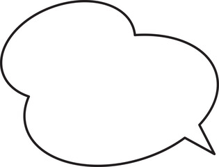 シンプルでおしゃれな吹き出し