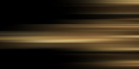 Bright golden horizontal light streaks over a dark black background
