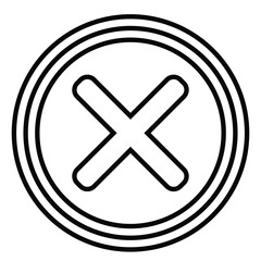 Obraz premium error line icon design. error thin black outline symbol vector illustration. editable stroke icon on transparent background.