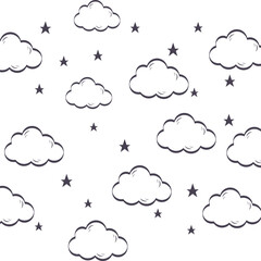 Cloud computing icon. Line, glyph and filled outline colorful version, abstract cloud outline and filled vector sign. Cloud icon.