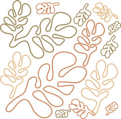 Leaves Pattern. Endless Background. Seamless