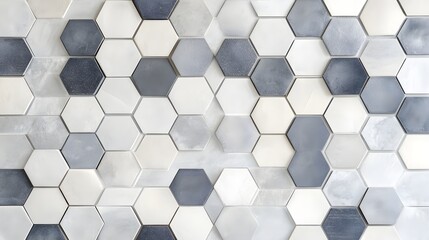 Minimalistic geometric pattern background with hexago