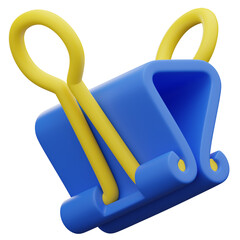 3D Binder Clip Icon