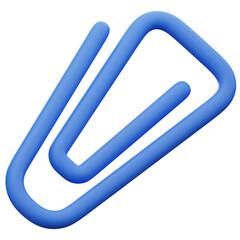 3D Paperclip Icon