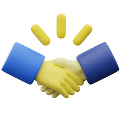 3D Handshake Icon