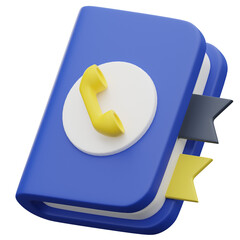 3D Contact Book Icon