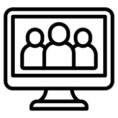 Online Meeting Icon
