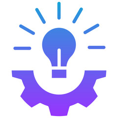 knowledge management architecture  glyph gradient icon