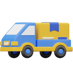 3D Delivery Truck Icon
