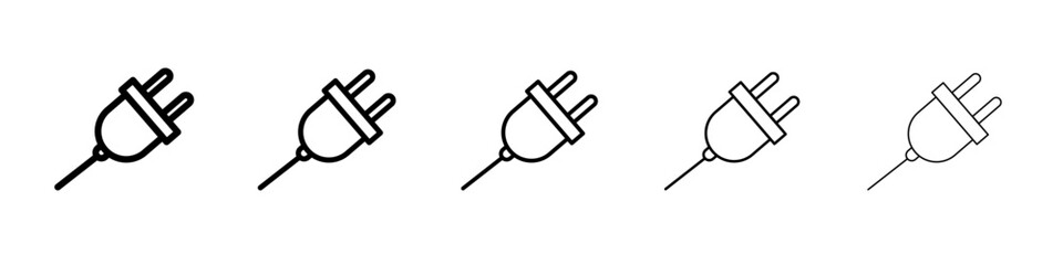 Plugin icon flat illustration set logo