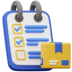 3D Delivery Checklist Icon