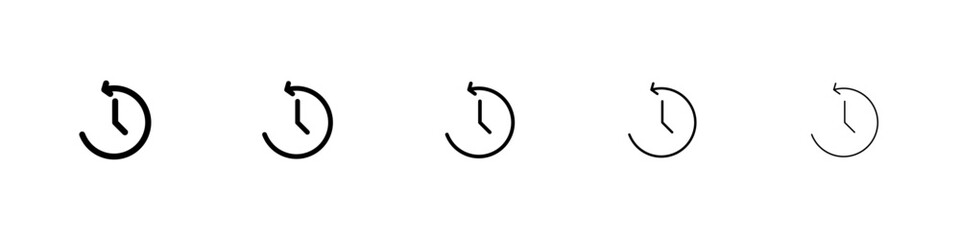 Recovery icon flat illustration set logo