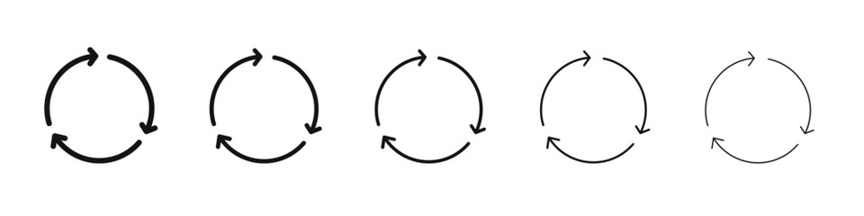 Reuse icon flat illustration set logo