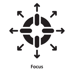 Focus Vector Icon which can easily modify or edit