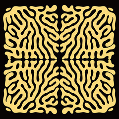 Abstract fluid biological path symmetrical pattern background texture layout fabric textile print art wallpaper editable