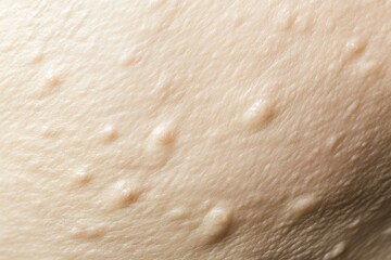 Fototapeta premium Close-up view of skin texture with small bumps.