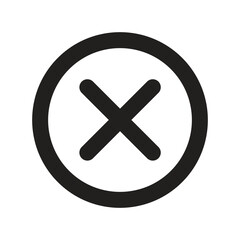 Fototapeta premium Close Navigation Lineart Icon