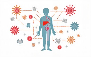 Immune system vector concept, simple colored icon. High quality