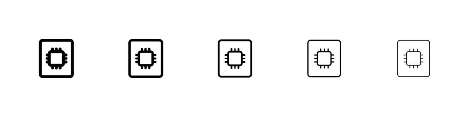 ssd drive icon flat illustration set logo