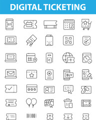 Survival Gear Line Icons,  Compass, Knife, , backpack, tent, map, canteen, first aid kit, Provided in editable EPS , Ai, JPG and transparent PNG formats for versatile use.