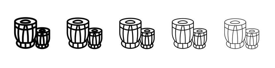 Tabla icon flat illustration set logo